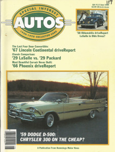 SPECIAL-INTEREST AUTOS 1990 JUNE #117 - D-500, PHOENIX,LaSALLE vs. PACKARD